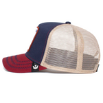 Goorin Bros The Freedom Eagle - Trucker Cap - Indigo Blue/Red - Headz Up 