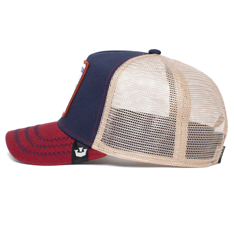 Goorin Bros The Freedom Eagle - Trucker Cap - Indigo Blue/Red - Headz Up 