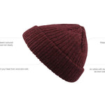 Docker Beanie - Burgundy Melange - Headz Up 