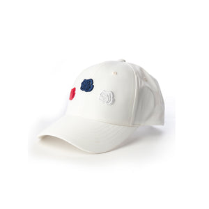La Rosa - WHITE TRIPLE ROSE Baseball Cap - Headz Up 