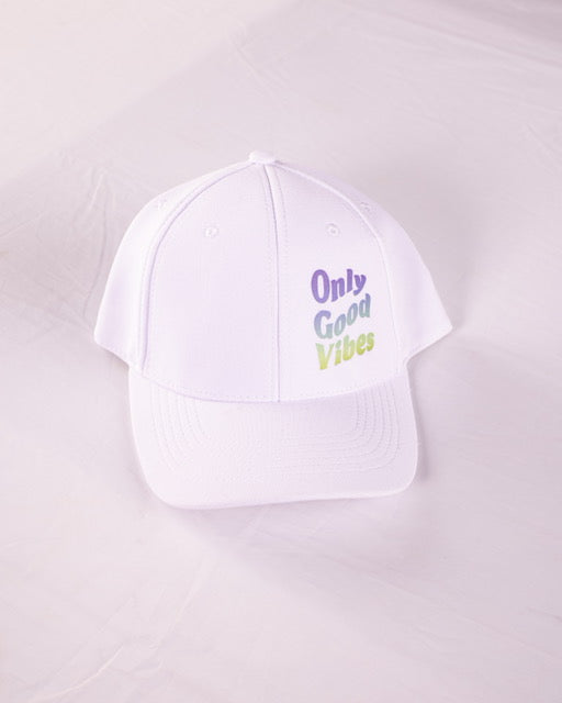 Good Vibes Only Baseball Cap - Hvid - Headz Up 