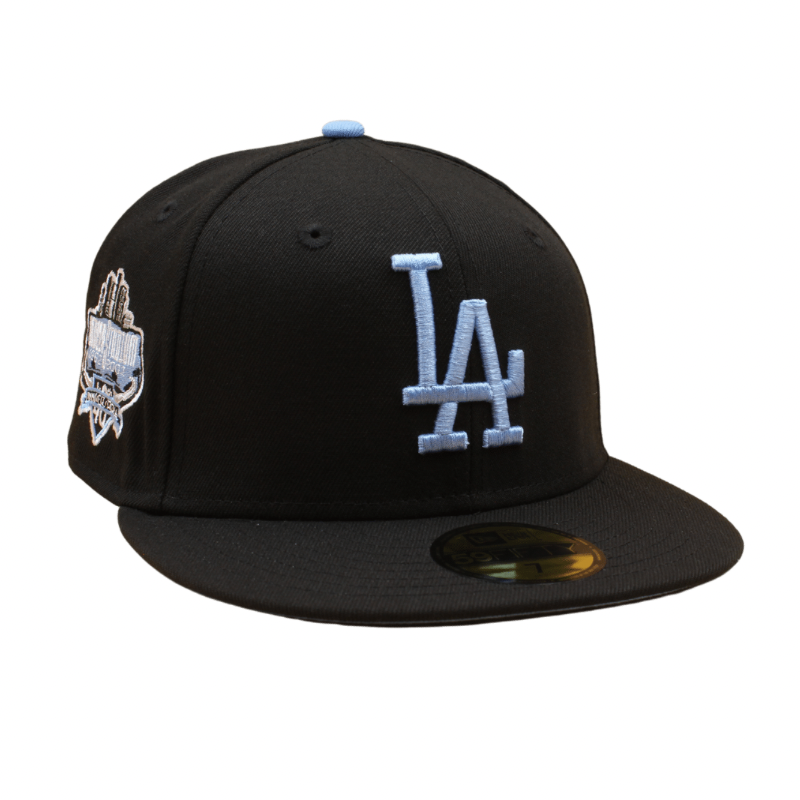 Los Angeles Dodgers Cooperstown 59Fifty Fitted 40th Anniversary - Black/Sky Blue - Headz Up 