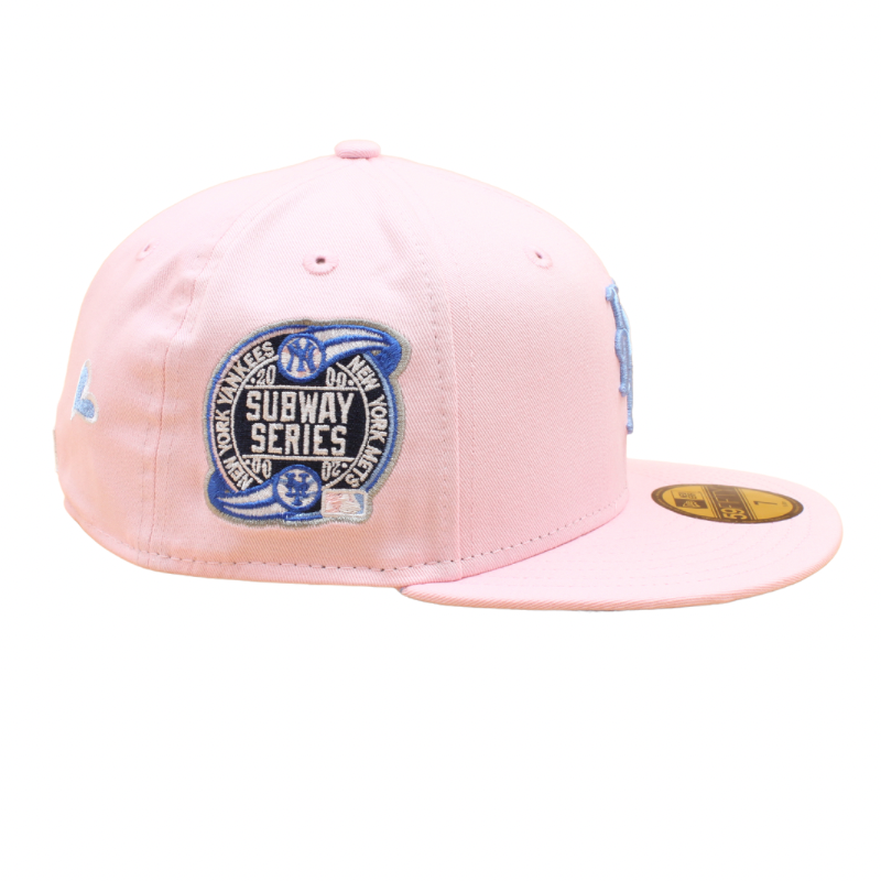 New York Mets Cooperstown 59Fifty Fitted Subway Series - Pink/Sky Blue - Headz Up 