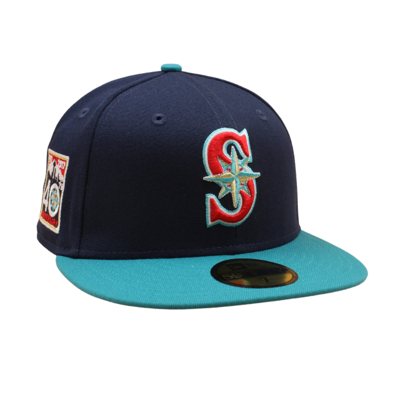 Seattle Mariners Cooperstown 59Fifty Fitted 40th Anniversary - Oceanside Aqua - Headz Up 