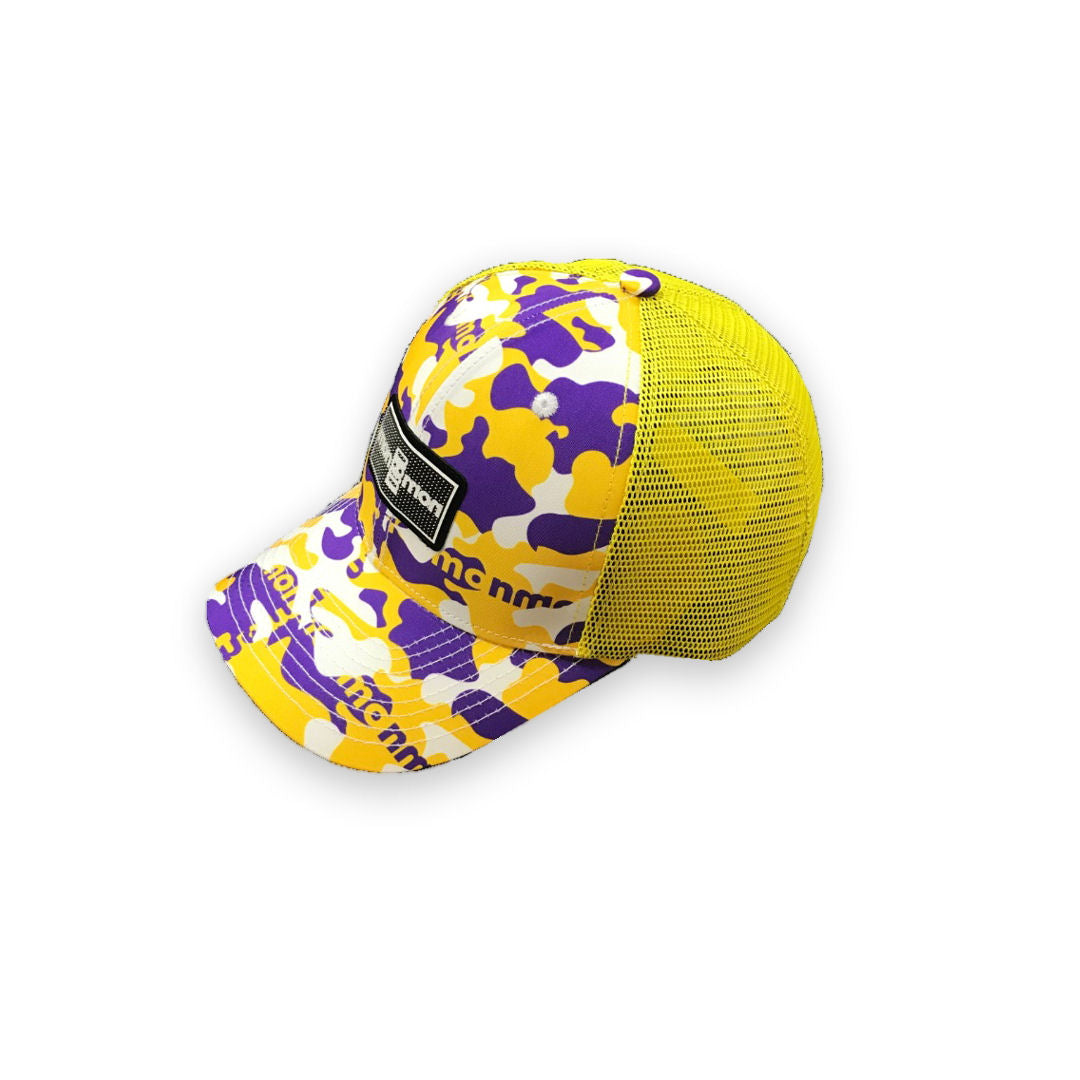 Trucker Cap - Angeles Camo - Lilla/Gul/Hvid - Headz Up 