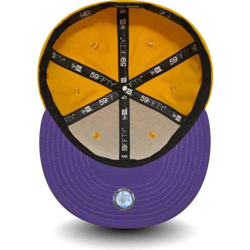 59Fifty Fitted Essential Los Angeles Lakers NBA - Yellow - Headz Up 